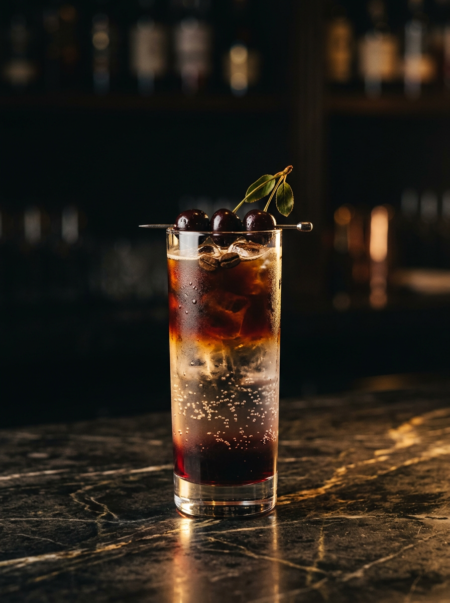 Cherry Espresso Tonic Cocktail – Cocktail Compass