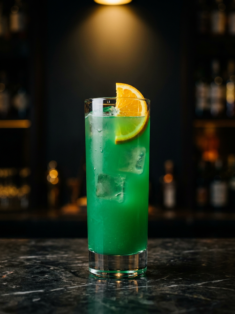 Grüne Wiese Curaçao Cocktail Rezept – Cocktail Compass