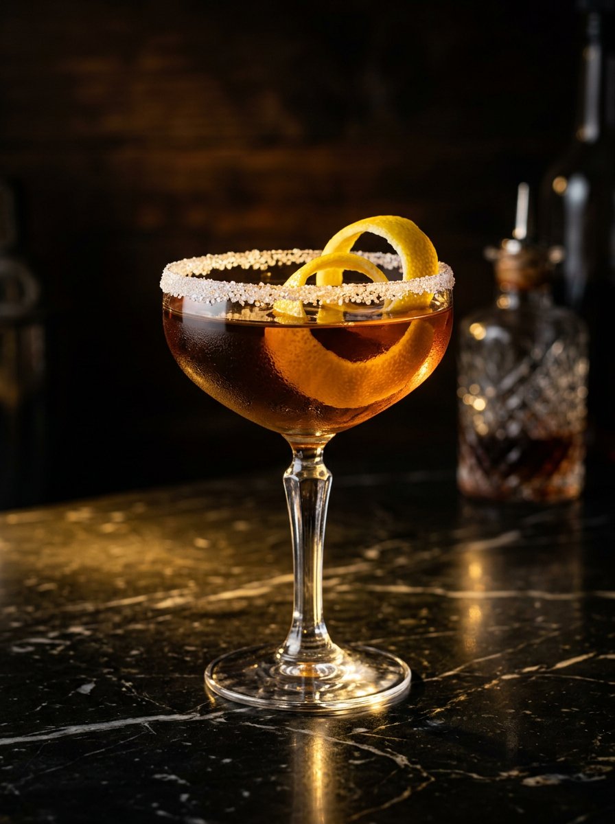 Brandy Crusta Cognac Cocktail Rezept – Cocktail Compass