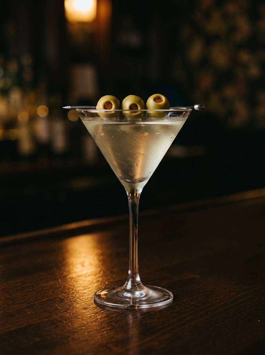 Dirty Martini Gin oder Vodka Cocktail Rezept – Cocktail Compass