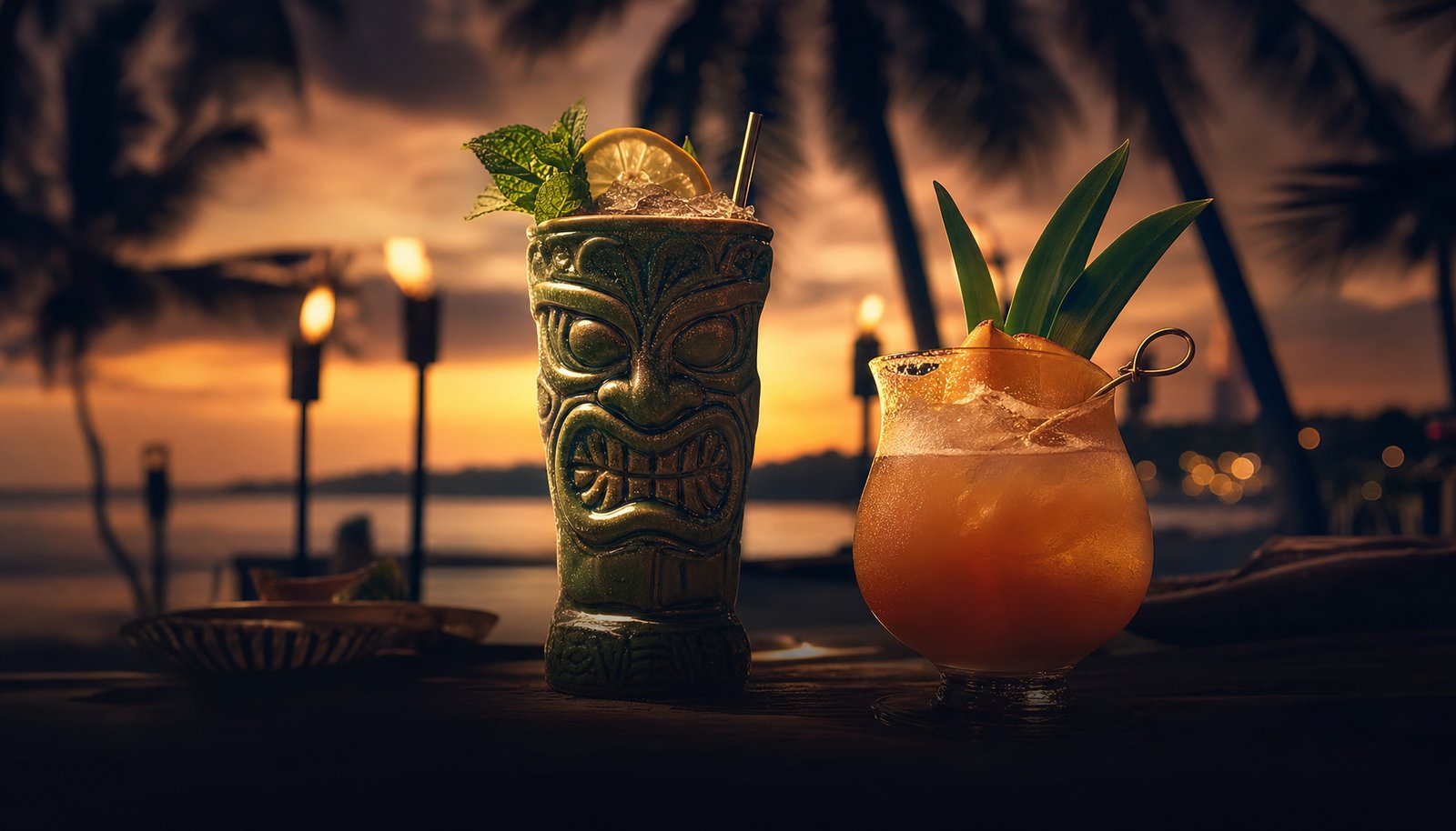 Kollektion „Tiki-Klassiker" – 12 handverlesene Cocktails