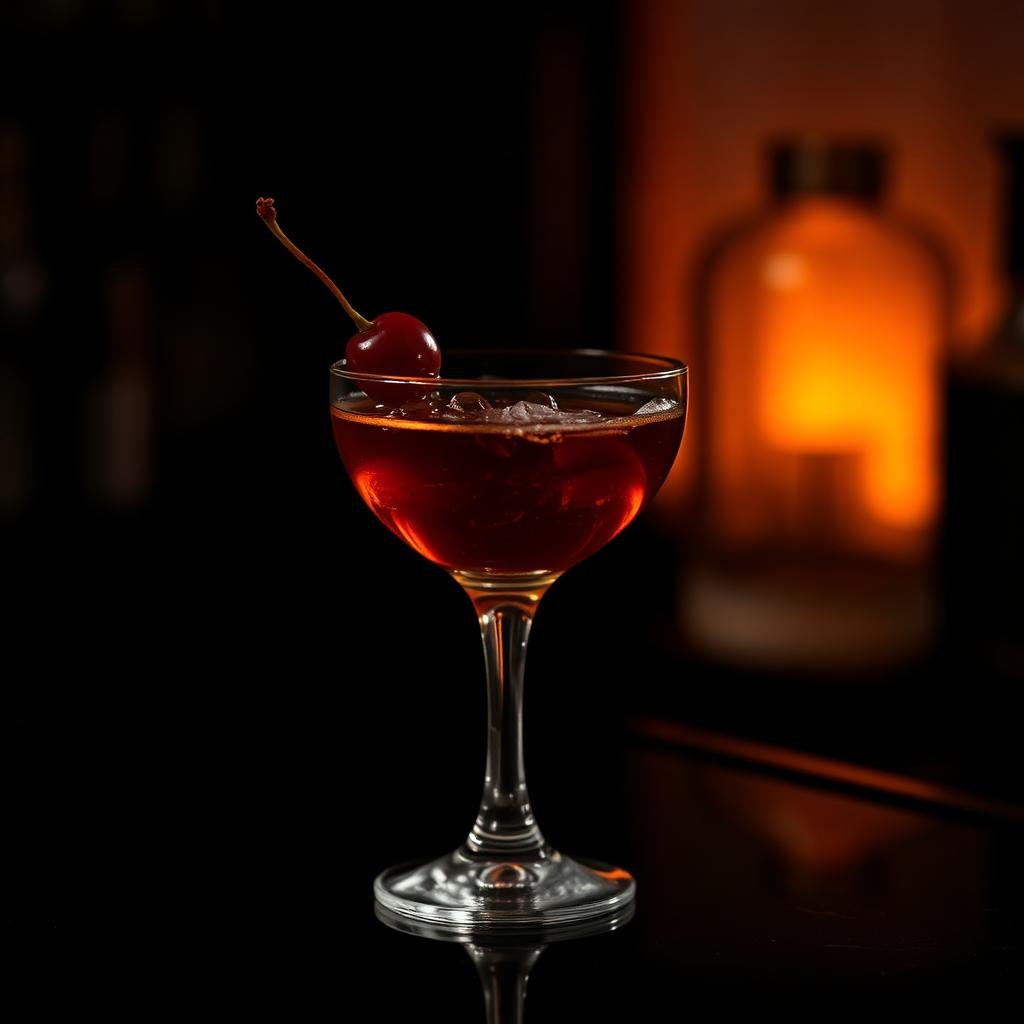 MARTINI Manhattan Rye Whiskey Cocktail Rezept – Cocktail Compass