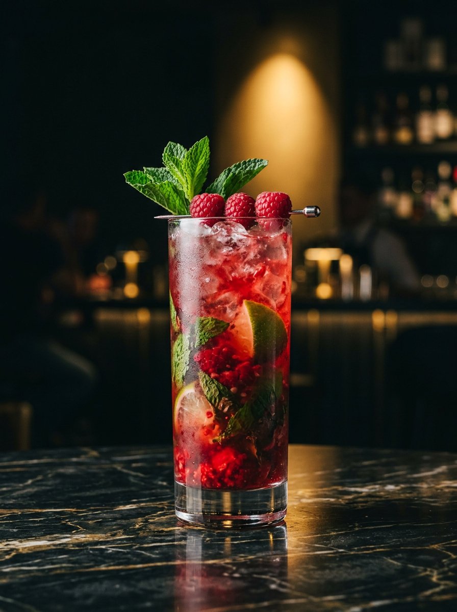 Raspberry Mojito Weißer Rum Cocktail Rezept – Cocktail Compass