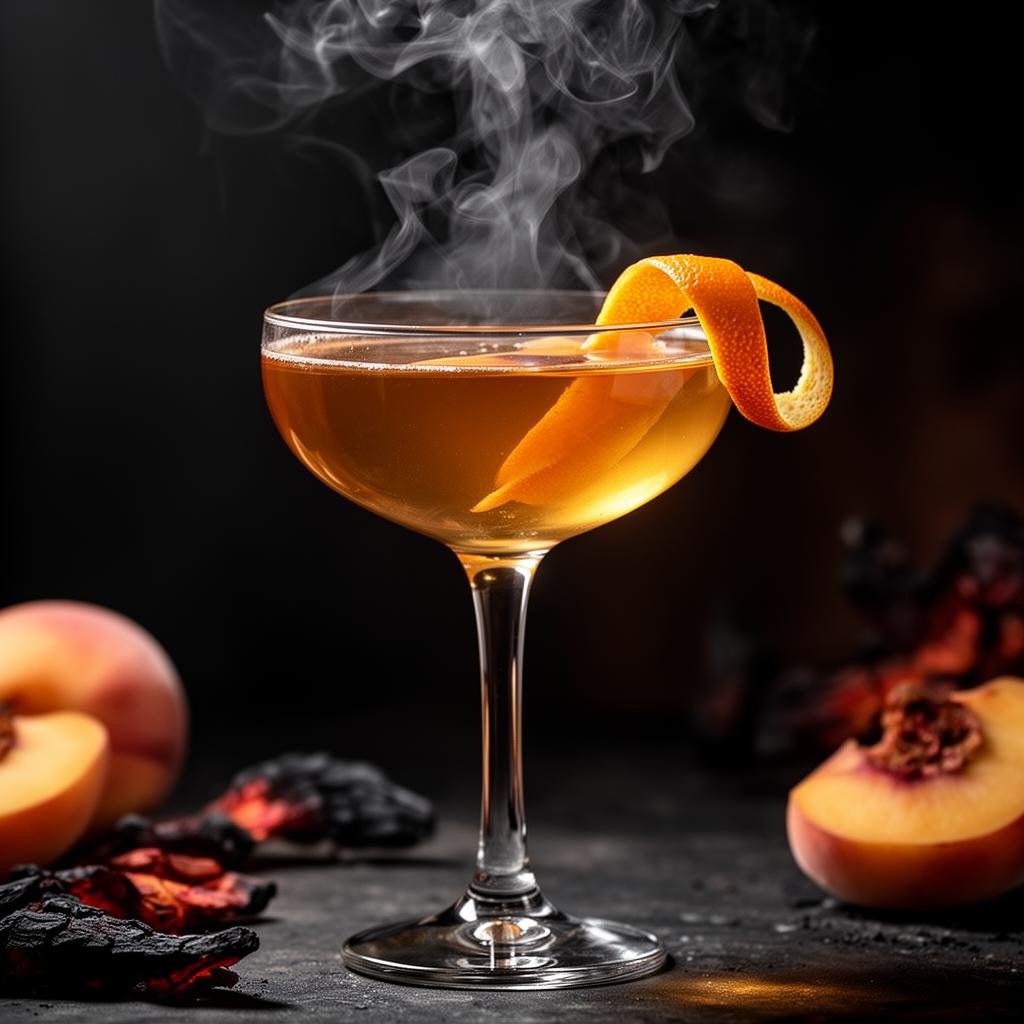 Smoked Peaches Scotch Cocktail Rezept – Cocktail Compass