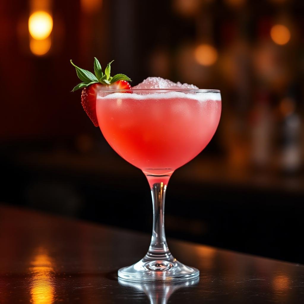 Strawberry Daiquiri Weißer Rum Cocktail Rezept – Cocktail Compass